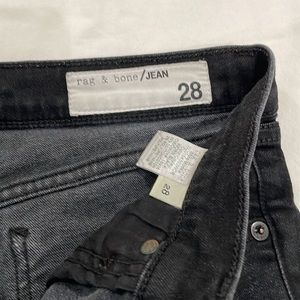 Women's Rag & Bone High Rise Slim Fit Black Jeans